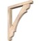 Ekena Millwork Olympic Craftsman Smooth Bracket w/ Offset Brace, Douglas Fir, 5 1/2"W x 42"D x 48"H BKT0604X42X48OLY04SDF - alternate 1